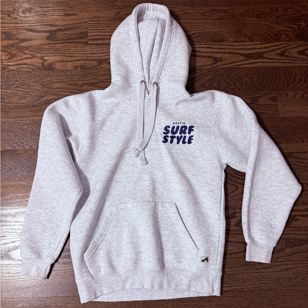 Surf Style Light Gray Hoodie
